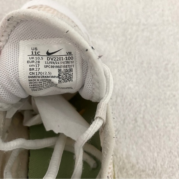 Toddlers Nike Air Max 270 Mini Nike White Crimson Yellow [DV2201-100] Sz 11C - Picture 4 of 7